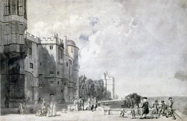 Windsor Castle: Terrace looking westward